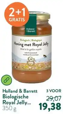 Holland & Barrett Biologische Royal Jelly Honing aanbieding