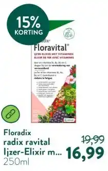 Holland & Barrett radix ravital Ijzer-Elixir met Vitaminen aanbieding