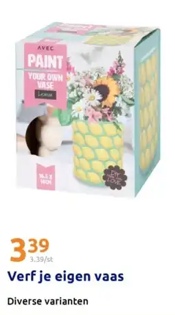 Action Verf je eigen vaas aanbieding