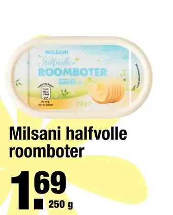 ALDI Milsani halfvolle roomboter 250g aanbieding