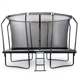 Wehkamp Virtufit Premium Rechthoekige Trampoline met Veiligheidsnet incl. trap 244 x 366 x 265 cm aanbieding