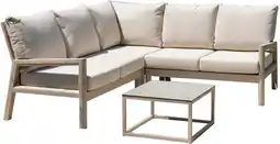 Intratuin Tierra Outdoor 5-zits hoekbank loungeset Sevilla beige aanbieding