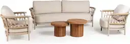 Intratuin Tierra Outdoor 5-zits loungeset Fresca beige aanbieding