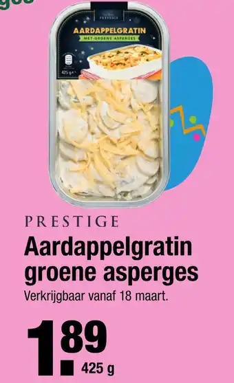 ALDI Aardappelgratin groene asperges 425g aanbieding