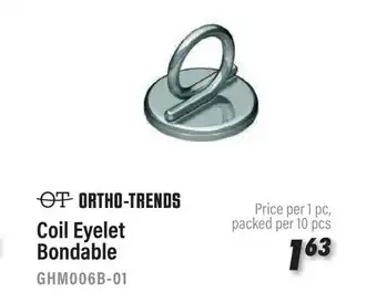 Ortho trends Coil Eyelet Bondable GHM006B-01 price per 1 pc, packed per 10 pcs aanbieding