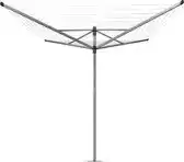 Bol.com Brabantia Lift-O-Matic Droogmolen - met Metalen Grondanker - 50 m - Metallic Grey aanbieding