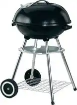 Bol.com Garden Grill Houtskool Barbecue - Grilloppervlak Ø 44 cm - Met As Vanger - Zwart aanbieding