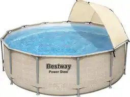 Bol.com Bestway - Zwembadset - Power - Steel - met - luifel - 396x107 - cm aanbieding
