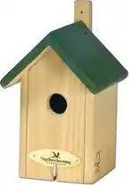Bol.com Vogelbescherming Nestkast Little Rock - Vogelhuisje - Groen - 20x12x13 aanbieding