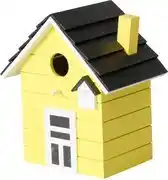 Bol.com Vogelhuisje geel met zwart dakje aanbieding