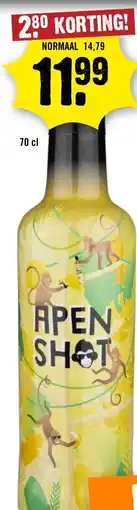 Dirck 3 Apen Shot aanbieding