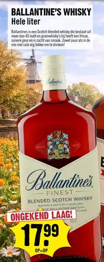 Dirck 3 Ballantine's Whisky aanbieding