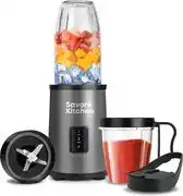 Bol.com Savoré Kitchen Blender Pro+ NutriPower - Blender to Go - Smoothie Maker - 2 Bekers aanbieding
