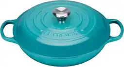 Bol.com Le Creuset Campagnard braadpan 30 cm Caribbean Blue aanbieding