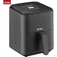 Bol.com DistinQ Heteluchtfriteuse compact- Airfryer - 4 liter inhoud - Digitaal display - Zwart aanbieding