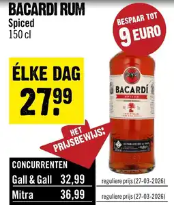 Dirck 3 Bacardi Rum Spiced aanbieding