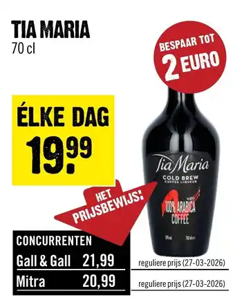 Dirck 3 Tia Maria aanbieding