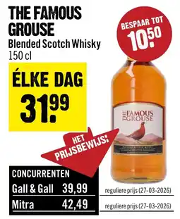 Dirck 3 The famous grouse Blended Scotch Whisky aanbieding