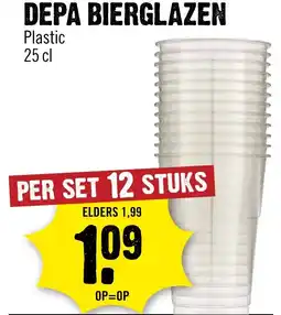Dirck 3 Depa Bierglazen Plastic aanbieding