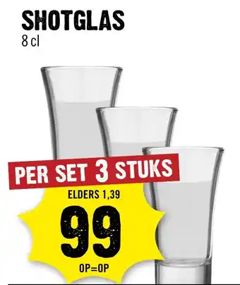 Dirck 3 Shotglas aanbieding