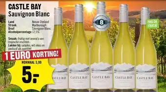 Dirck 3 Castle Bay Sauvignon Blanc aanbieding