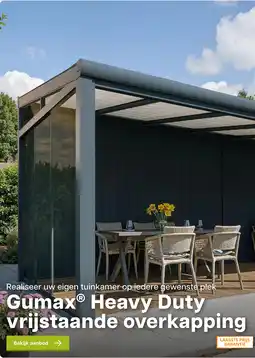 Tuinmaximaal Gumax® Heavy Duty vrijstaande overkapping aanbieding