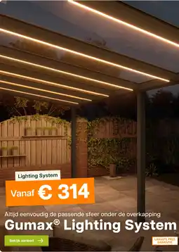 Tuinmaximaal Gumax® Lighting System aanbieding
