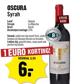 Dirck 3 Oscura Syrah aanbieding