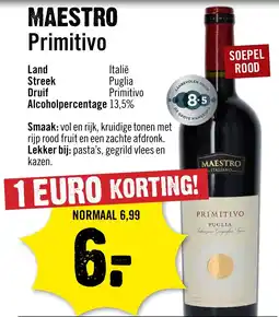 Dirck 3 Maestro Primitivo aanbieding