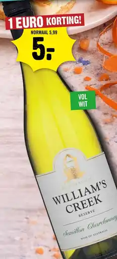 Dirck 3 William's Creek Reserve aanbieding