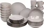 Bol.com Kade 171 Luca Serviesset - Grijs - 30-delig – Aardewerk Servies voor 6 Personen aanbieding