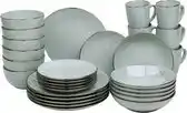 Bol.com Kade 171 Luca Serviesset - Blauw - Groen - 30-delig – Aardewerk Servies voor 6 Personen aanbieding