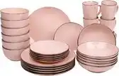 Bol.com Kade 171 Luca Serviesset - Roze - 30-delig – Aardewerk Servies voor 6 Personen aanbieding
