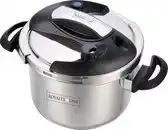 Bol.com Royalty Line Snelkookpan met marmeren coating- RVS- 4L aanbieding