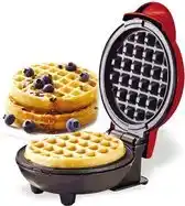 Bol.com Mini wafelijzer - Non-Stick - Wafels - Mini Waffle maker - L16xB12xH8,5cm aanbieding