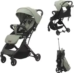 Bol.com Novi Baby Travel Go Buggy - Groen - Verstelbare voetensteun aanbieding