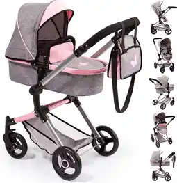 Bol.com Bayer Design - Poppenwagen Neo Vario - Grijs met vlinder aanbieding