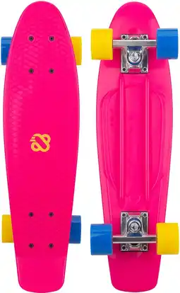 Bol.com Nijdam FlipGrip Skateboard - Punky Power - Fuchsia aanbieding