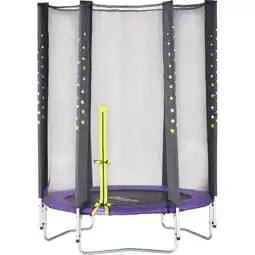 Bol.com Plum Junior trampoline roze - Met veiligheidsnet voor 3-6 jaar - 140 cm aanbieding
