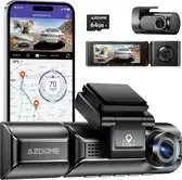 Bol.com AZDome M550 Pro 3CH 4K Wifi GPS 64gb dashcam voor auto aanbieding