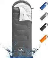 Bol.com HikeMeister - mummy slaapzak - Kamperen - Antraciet - ca. 220 x 75 cm - Incl. Draagtas aanbieding