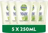 Bol.com Dettol - Handzeep - No Touch Navulling - Antibacterieel - Aloe Vera - 250 ml x5 aanbieding