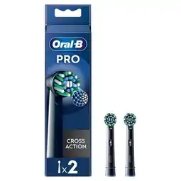Bol.com Oral B Opzetborstels PRO Cross Action Zwart - 2 stuks aanbieding