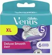 Bol.com Gillette Venus Deluxe Smooth Swirl Scheermesjes Voor Vrouwen - 6 Navulmesjes aanbieding