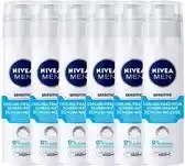 Bol.com NIVEA MEN Sensitive Cool Scheerschuim - 6 x 200 ml - Voordeelverpakking aanbieding