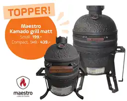 Coppelmans Maestro Kamado grill matt compact aanbieding