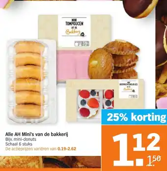 Albert Heijn Mini's van de bakkerij aanbieding