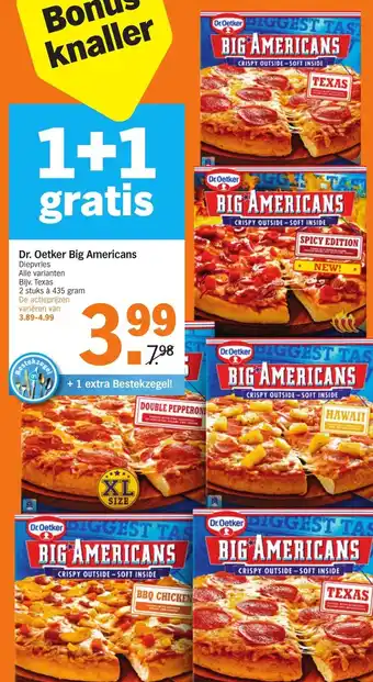 Albert Heijn Dr. Oetker Big Americans aanbieding