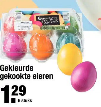 ALDI Gekleurde gekookte eieren aanbieding