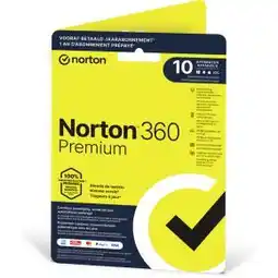 Bol.com SYMANTEC NORTON 360 PREMIUM (ABONNEMENT) - 1 GEBRUIKER, 10 APPARATEN, 1 JAAR aanbieding